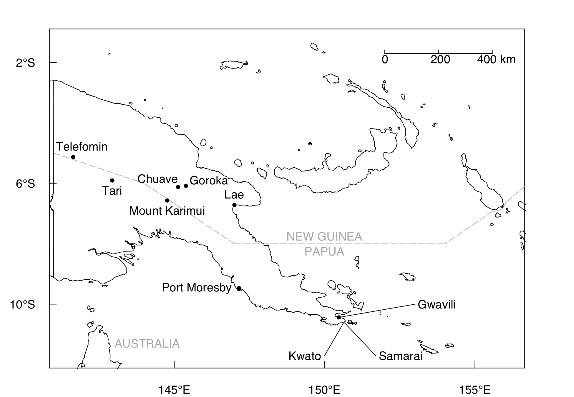  The Territory of Papua and New Guinea, circa 1950